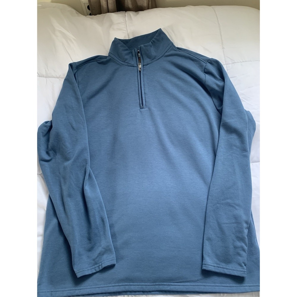 Weatherproof Vintage Athletic 1/4 Zip Jacket Pullover‎ Mens Sz XL Blue